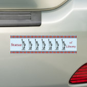 Beeld van de Vrijheid bumpersticker (Op auto)