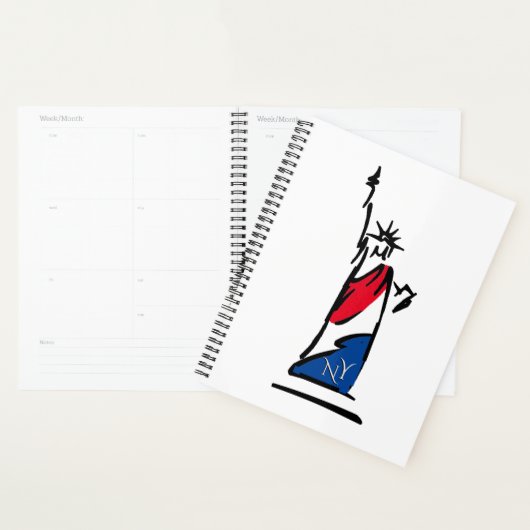 Beeld van de Vrijheid / Dame Vrijheid Strepen Planner (Display)