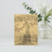 beeld van de vrijheid in New York #2 - Briefkaart (Staand voorkant)