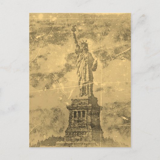 beeld van de vrijheid in New York #2 - Briefkaart (Voorkant)