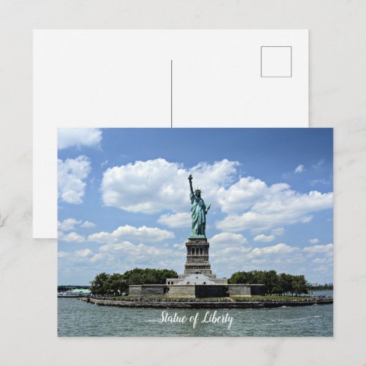 Beeld van de Vrijheid, Liberty Island, Briefkaart (Voorkant / Achterkant)