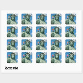 Beeld van de Vrijheid met Sticker voor Verkiezinge (Vel)
