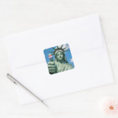 Beeld van de Vrijheid met Sticker voor Verkiezinge (Envelop)