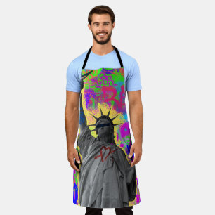 Beeld van de Vrijheid - Neon Graffiti Keuken Schor Schort