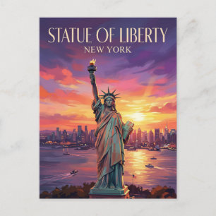 Beeld van de Vrijheid New York Briefkaart