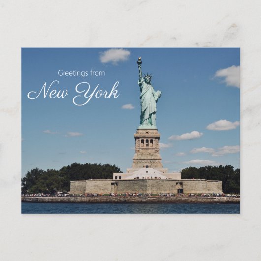 Beeld van de Vrijheid New York Briefkaart (Voorkant)
