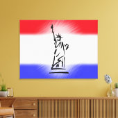 Beeld van de Vrijheid New York Canvas Afdruk (Insitu (Woonkamer))