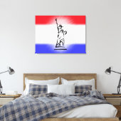 Beeld van de Vrijheid New York Canvas Afdruk (Insitu (Slaapkamer))