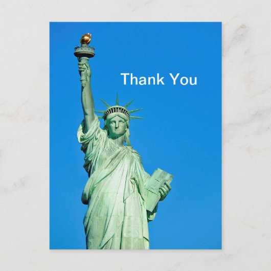 Beeld van de Vrijheid New York Foto Bedankt Briefkaart (Voorkant)