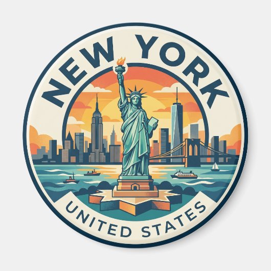 Beeld van de Vrijheid New York Magneet (Voorkant)