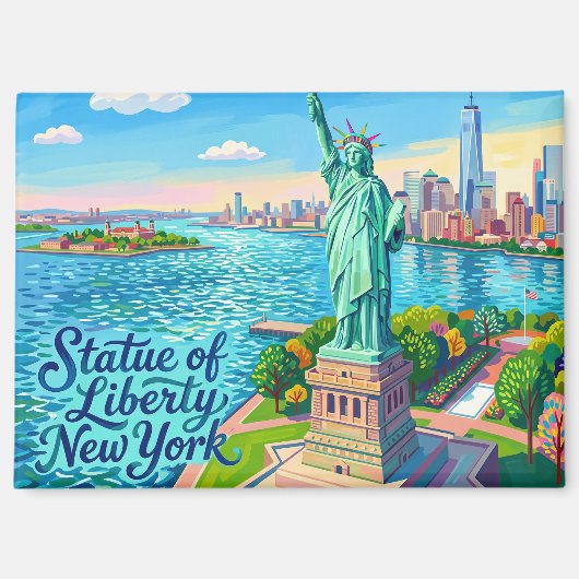 Beeld van de Vrijheid, New York Magneet (Voorkant)