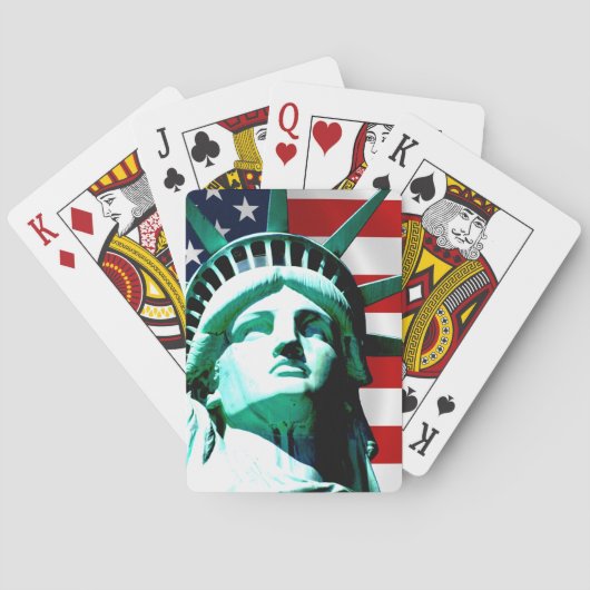 Beeld van de Vrijheid, New York Pokerkaarten (Achterkant)