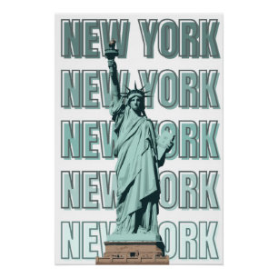 Beeld van de Vrijheid New York poster