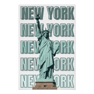 Beeld van de Vrijheid New York poster