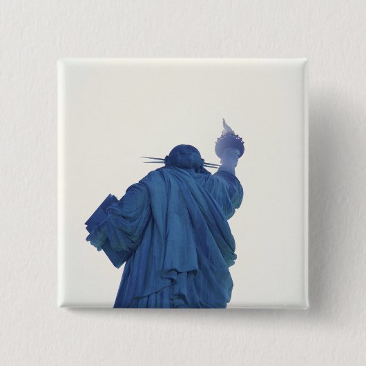 Beeld van de Vrijheid, New York, VS RF) Vierkante Button 5,1 Cm (Voorkant)