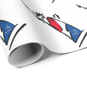 Beeld van de Vrijheid NY Rood Wit en Blauw Cadeaupapier (Rol Hoek)