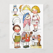 Beeld van de Vrijheid Oom Sam George Washington Po Briefkaart (Voorkant)