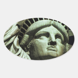 Beeld van de Vrijheid Ovale Sticker