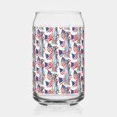 Beeld van de Vrijheid, Patriottisch Amerika Blikvorm Glas (Achterkant)