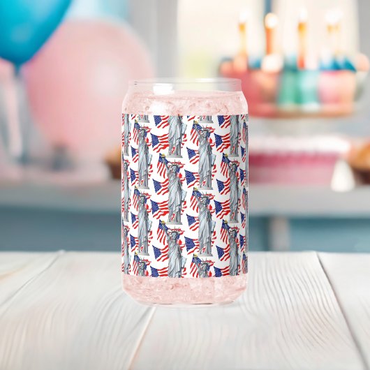 Beeld van de Vrijheid, Patriottisch Amerika Blikvorm Glas (Insitu (Baby Shower))