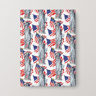 Beeld van de Vrijheid, Patriottisch Amerika Button