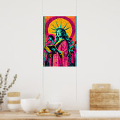 Beeld van de Vrijheid Pop Art Poster (Keuken)