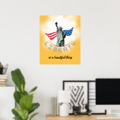 Beeld van de Vrijheid Poster (Thuiskantoor)