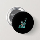 Beeld Van De Vrijheid Ronde Button 5,7 Cm (Voorkant /achterkant)