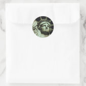 Beeld van de Vrijheid Ronde Sticker (Tas)