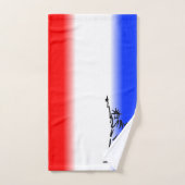Beeld van de Vrijheid Rood Wit Blauwe Streep Bad Handdoek (Handdoek)