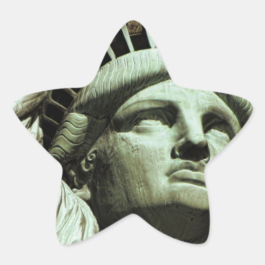 Beeld van de Vrijheid Ster Sticker (Voorkant)