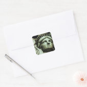 Beeld van de Vrijheid Vierkante Sticker (Envelop)