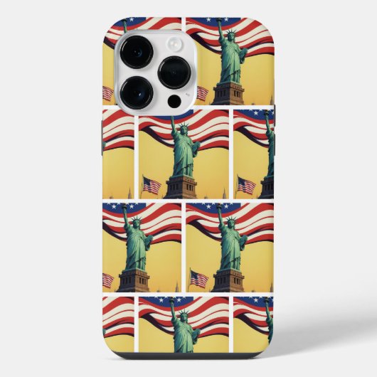 Beeld van de Vrijheid - VS iPhone Hoesje (Achterkant)