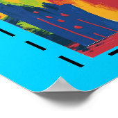 " beeld van de vrijheid " zwarte lijnen poster pri (Hoek)