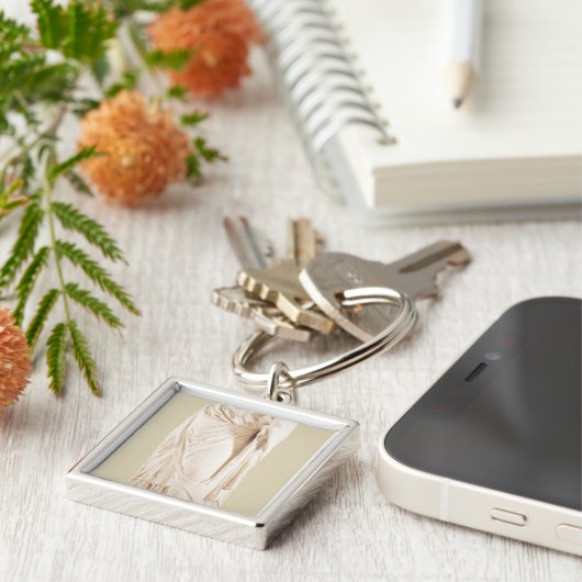 beeld van de vrouw sleutelhanger (Zijkant)