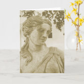 beeld van een dame kaart (Gele Bloem)