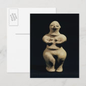 beeld van een godin, 6e millennium BC Briefkaart (Voorkant / Achterkant)