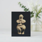 beeld van een godin, 6e millennium BC Briefkaart (Staand voorkant)