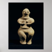 beeld van een godin, 6e millennium BC Poster (Voorkant)