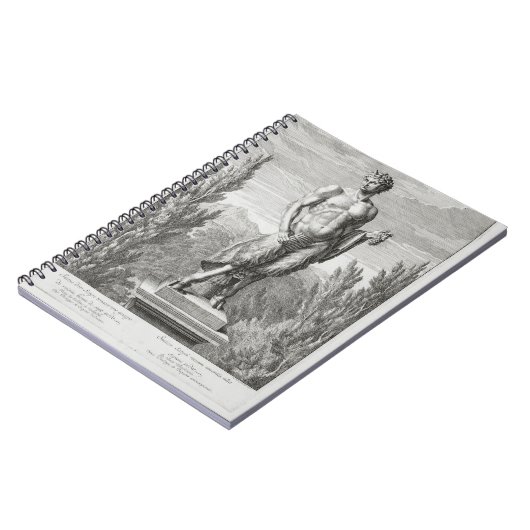 beeld van een satyr met een hoop druiven, Versa Notitieboek (Linkerzijde)