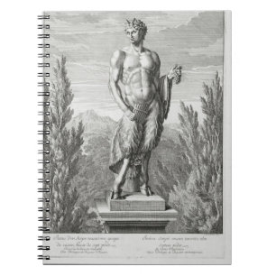 beeld van een satyr met een hoop druiven, Versa Notitieboek
