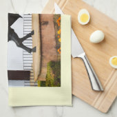 beeld van een stier theedoek (Quarter Fold)
