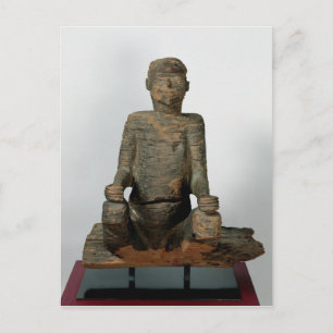 beeld van een zittend man, Mbembe, Nigeria Briefkaart