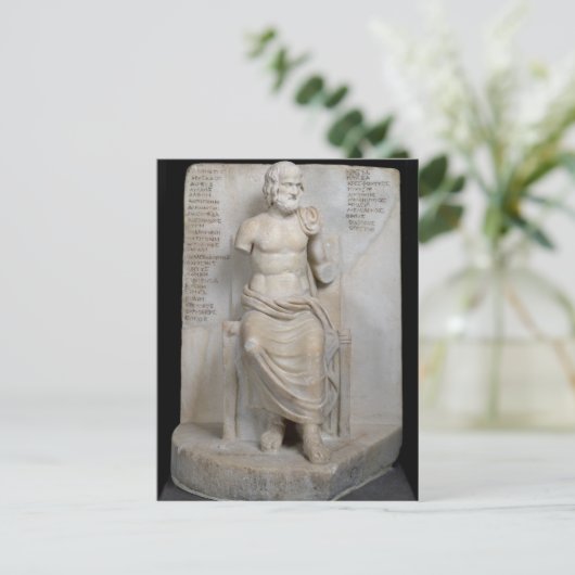 beeld van Euripides Briefkaart (Staand voorkant)