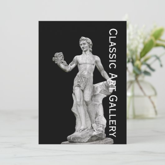 beeld van God Bacchus (Staand voorkant)