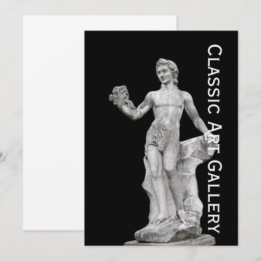 beeld van God Bacchus (Voorkant / Achterkant)