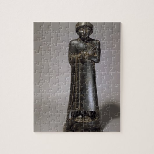 beeld van Gudea, Prins van Lagash, Neo-Sumerian, f Legpuzzel (Verticaal)
