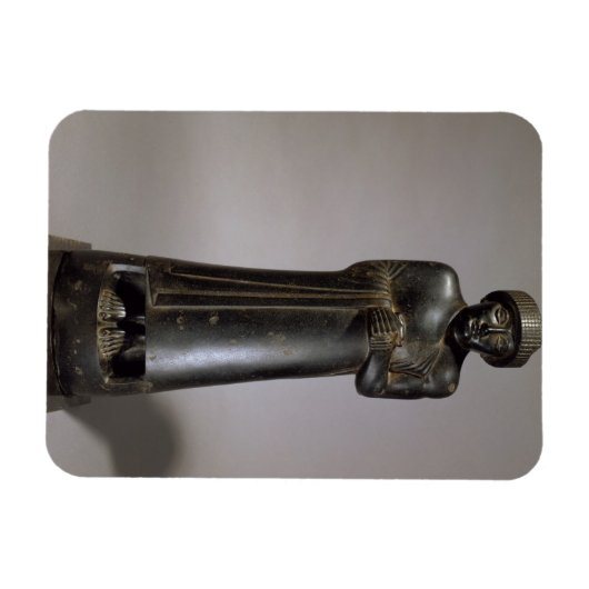 beeld van Gudea, Prins van Lagash, Neo-Sumerian, f Magneet (Horizontaal)