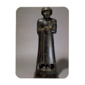 beeld van Gudea, Prins van Lagash, Neo-Sumerian, f Magneet (Verticaal)