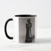 beeld van Gudea, Prins van Lagash, Neo-Sumerian, f Mok (Links)